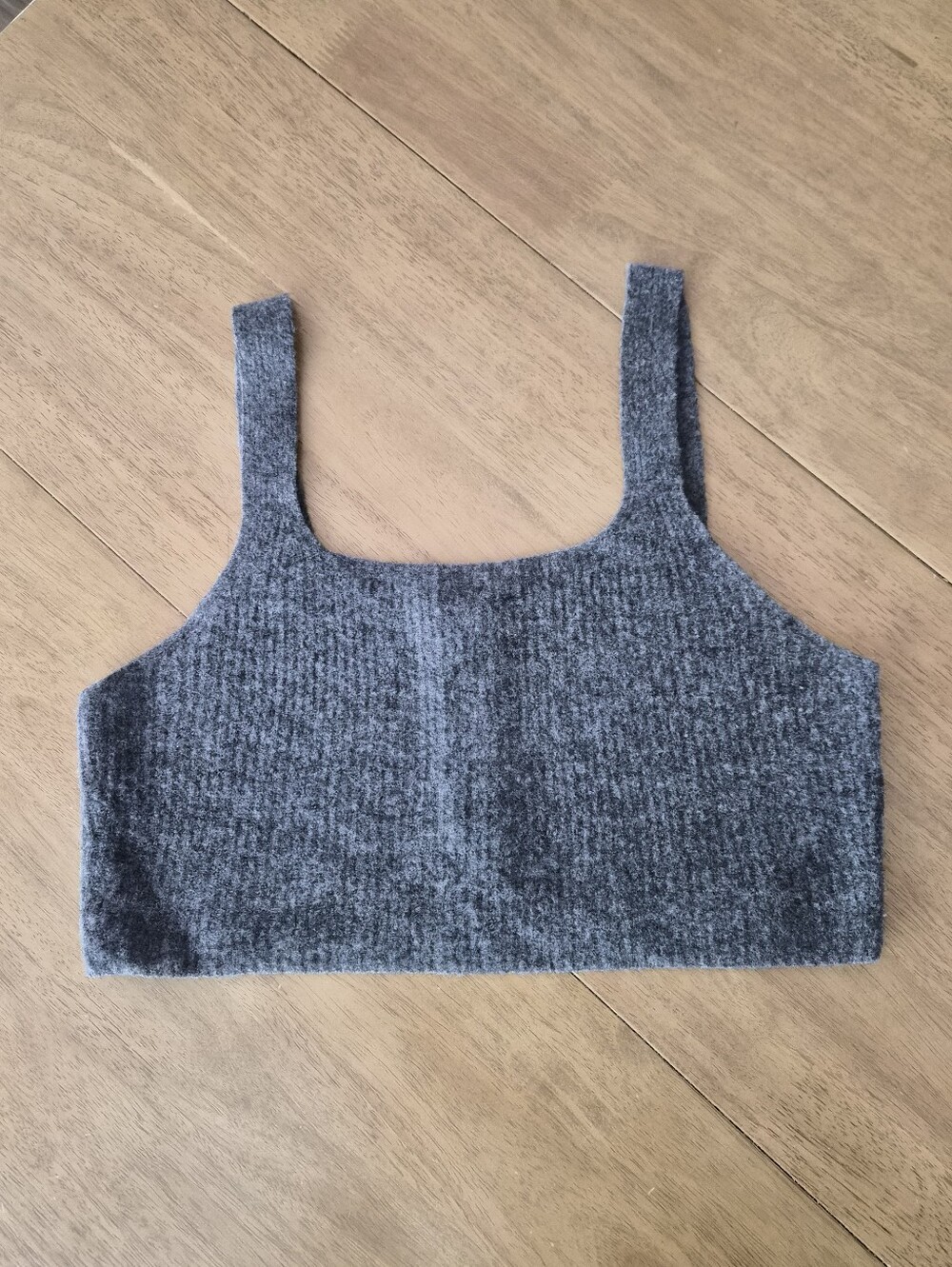 Everlane Charcoal Knit Crop Tank